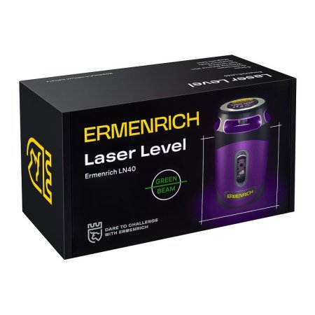 Лазерный уровень Ermenrich PLUS LN40, фиолетовый купить по низкой цене | МАКСПРОФИТ