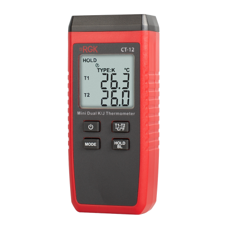Термометр RGK CT-12 с погружным зондом температуры TR-10W и поверхностным зондом TR-10S купить по низкой цене | МАКСПРОФИТ