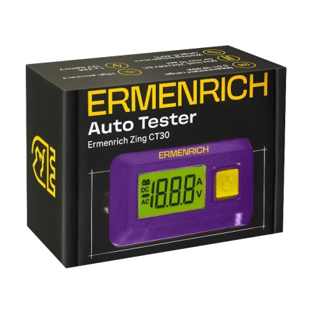 Тестер автомобильный Ermenrich Zing CT30, фиолетовый купить по низкой цене | МАКСПРОФИТ