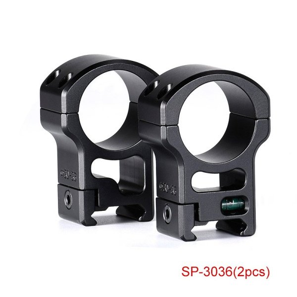 Кольца для прицела Sunwayfoto SP-3036 на Weaver/Picatinny, 30мм, высокие с пузырьковым уровнем купить по низкой цене | МАКСПРОФИТ