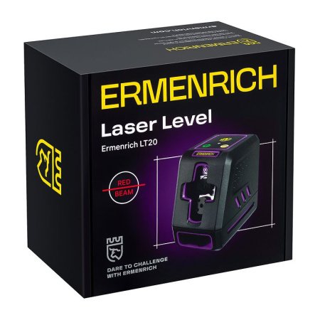 Лазерный уровень Ermenrich BASE LT20, фиолетовый купить по низкой цене | МАКСПРОФИТ
