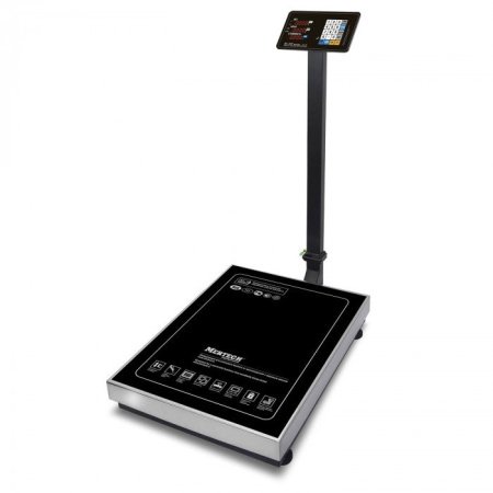 Торговые напольные весы M-ER 333 ACLP-300.50/100 "TRADER" с расчетом стоимости LED купить по низкой цене | МАКСПРОФИТ
