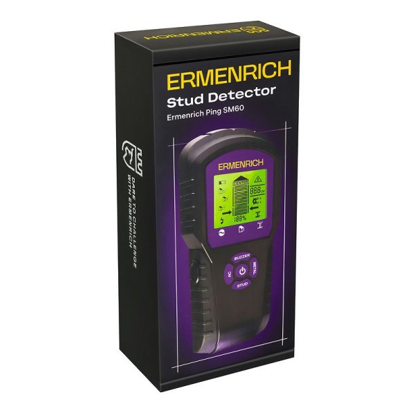 Детектор проводки Ermenrich Ping SM60, фиолетовый купить по низкой цене | МАКСПРОФИТ