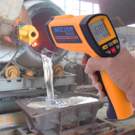 Измеритель температуры лазерный (пирометр) МЕГЕОН 161650 купить по низкой цене | МАКСПРОФИТ