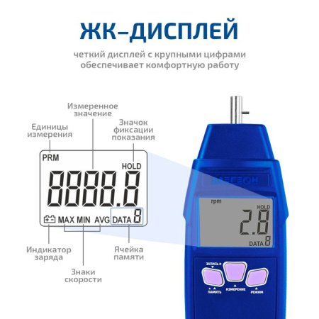 Тахометр МЕГЕОН 18012 купить по низкой цене | МАКСПРОФИТ
