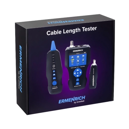 Измеритель длины кабеля Ermenrich NetGeeks NL80, черный купить по низкой цене | МАКСПРОФИТ